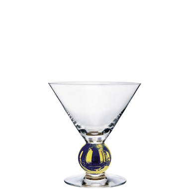 Eternal Night 8 - Piece 8oz. Glass Martini Glass Glassware Set