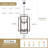2-Tiers Large 10- Light Dimmable Farmhouse Lantern Square/Rectangle Chandelier-602201945-585117003