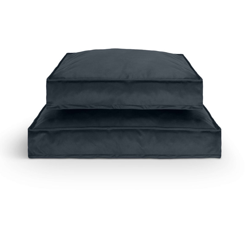 Nairne Polyester Pet Bed, 15cm H x 76cm W x 60cm D, Navy blue