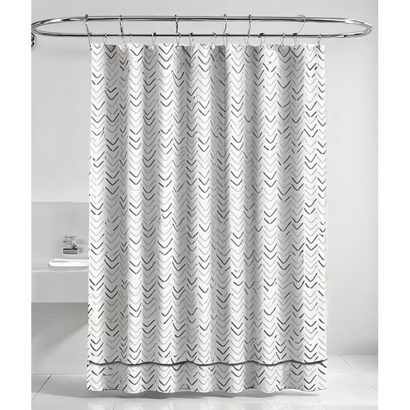 Rideau de douche en coton recyclé, Grey