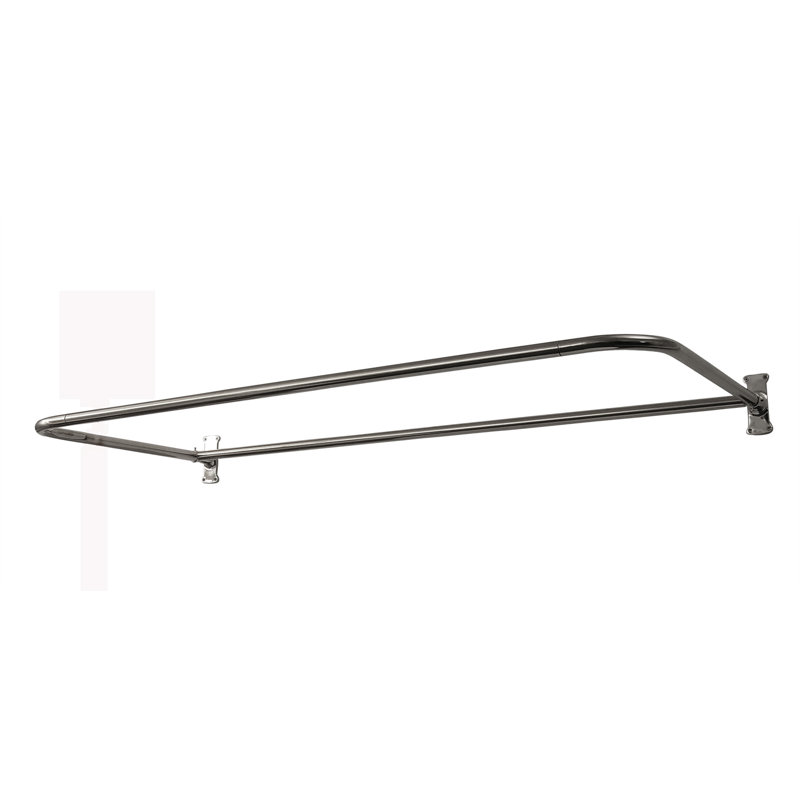 60'' x 30'' Soaking Acrylic Bathtub with Faucet, Polished Chrome, Bisque