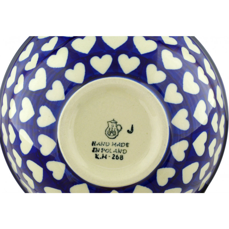 24.01 oz. Hypnotic Hearts Salad Bowl