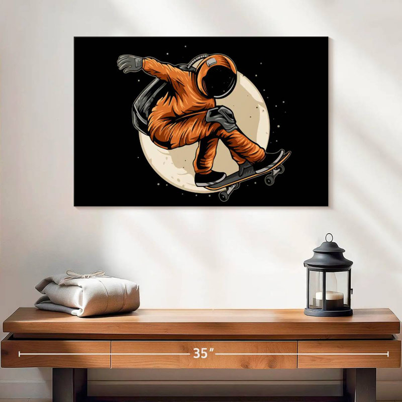 Space Skateboarding, H 16 po x l 24 po