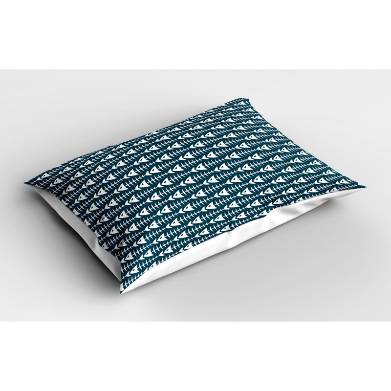 Fish Polyester Sham Set, Twin