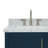 61'' Double Bathroom Vanity with Carrara Marble Top-55794963