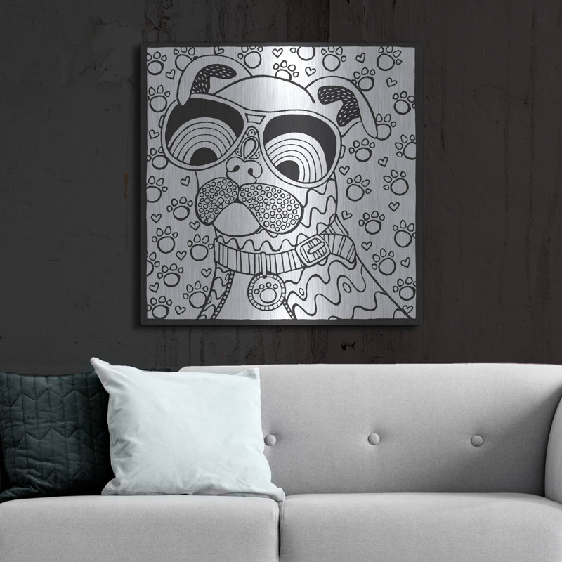 «Cool Pooch» par Hello Angel, H 36 po x l 36 po