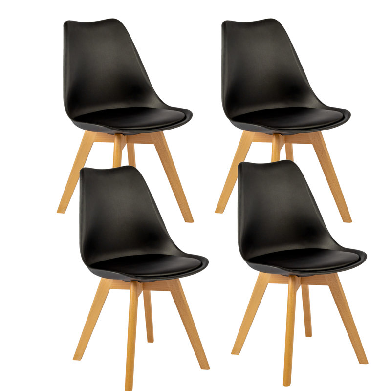  Chaise de salle à manger moderne, Noir