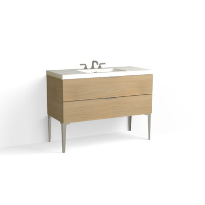Avila 48" W Freestanding Single Bathroom Vanity with Dean Leg