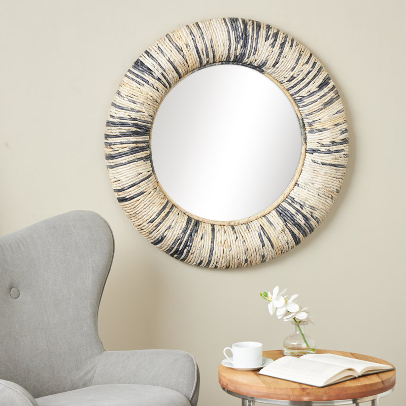 Miroir mural gris