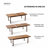 Carlo Extendable 8 - Person Outdoor Dining Set,  Brushed Wooden Painted