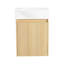 Meuble-lavabo peu encombrant en bois durable au design fonctionnel-110488705
