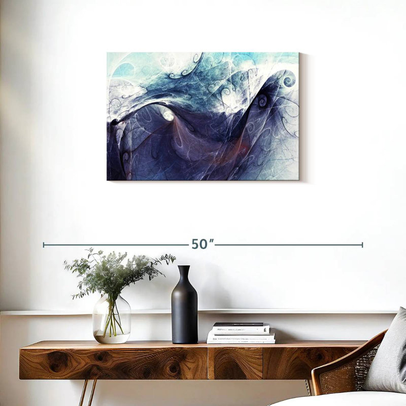 Abstrait dynamique Avery Abyss, H 20 po x l 30 po