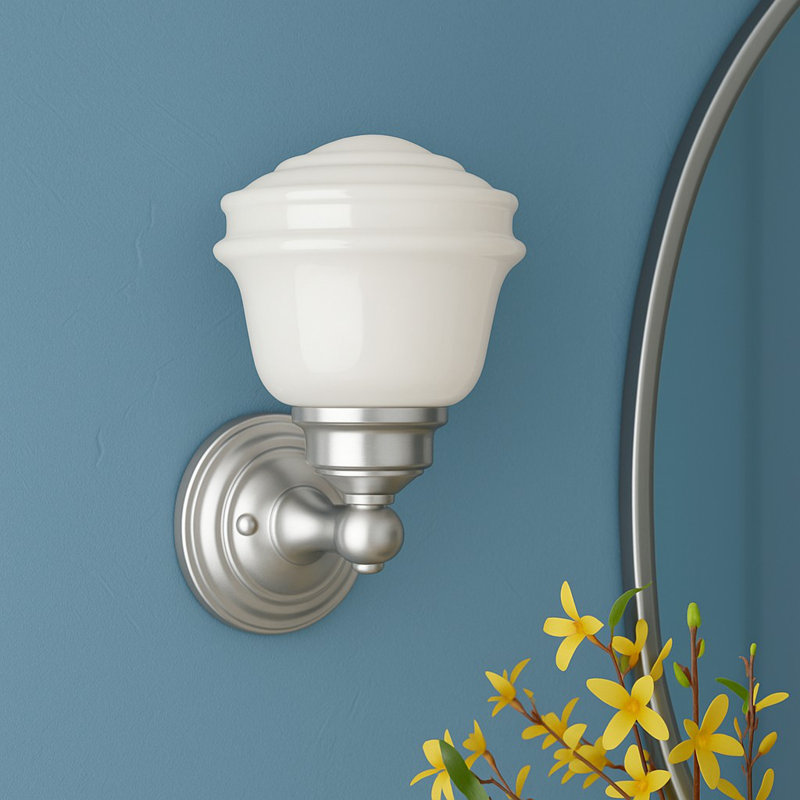 Margaree Dimmable Bath Sconce, Satin Nickel