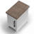 Brixham 14 inch Chairside Table, No Assembly Required, Two-Tone Finish-1629497668