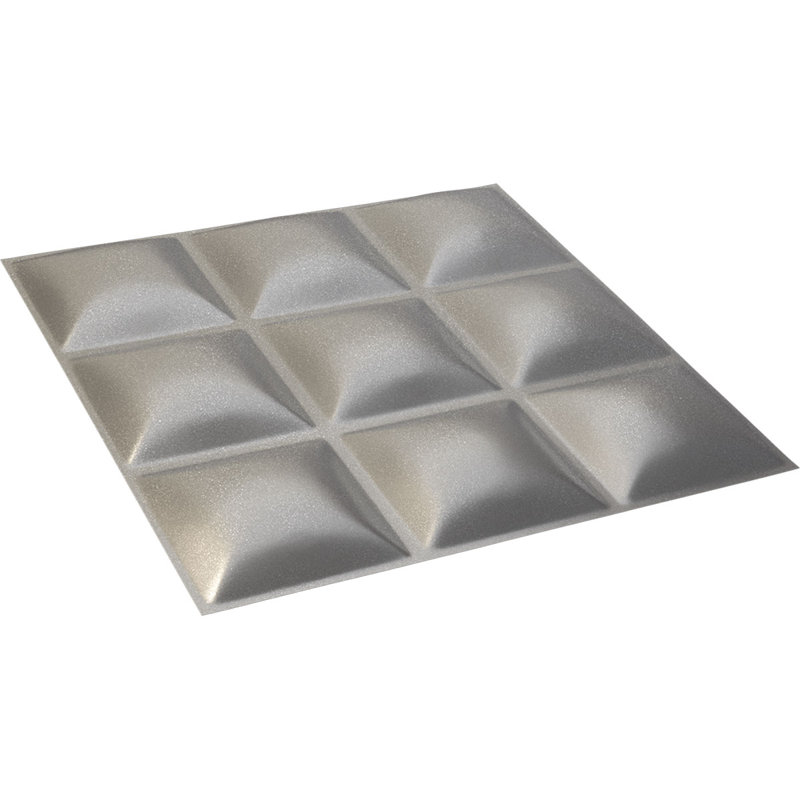 Panneau mural décoratif 3D classique EnduraWall l 19 5/8 po x H 19 5/8 po, métallique vieilli universel (couvre 2,67 pieds carrés)