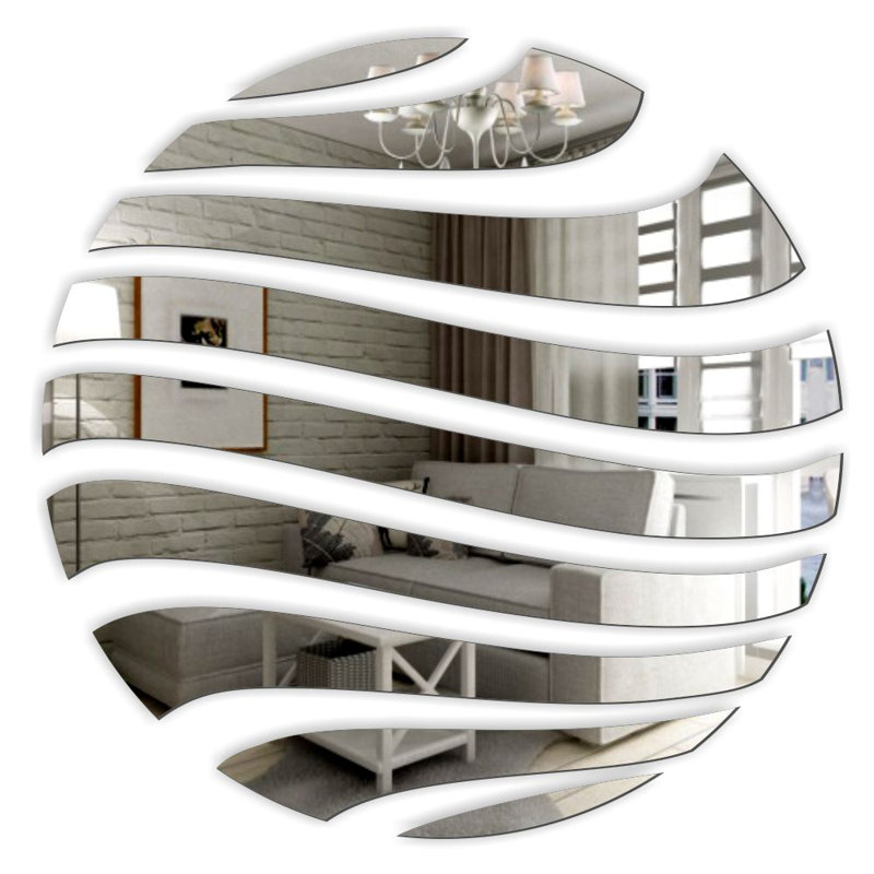 Reanna Wall Mirror, 50cm H x 50cm W, Silver