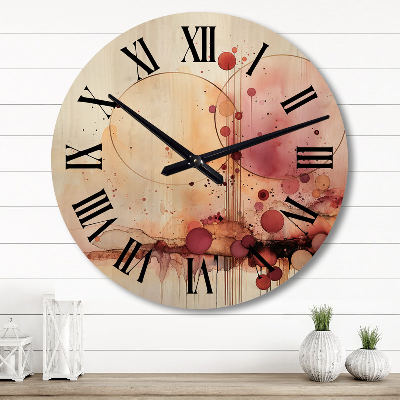Horloge murale en bois surdimensionnée Vernesteen, Grand