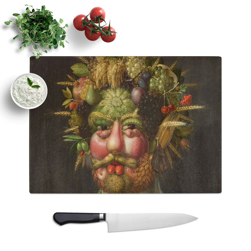 Vertumnus by Giuseppe Arcimboldo Chopping Board, 0.4cm H x 28.5cm W x 39cm L