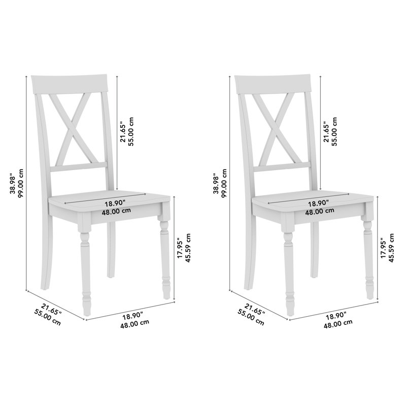 Chaise d'appoint en bois manufacturé l 18,9 po Sterling, Noir, noir, noir, noir