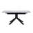 Modern Rectangular Dining Table With Light Gray Painted MDF Top And Sturdy Geometric Metal Legs, Contemporary Kitchen Table For Dining Room, Office Or Small Spaces (1 Table)