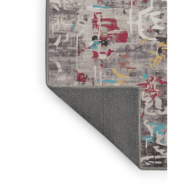 Tapis gris soyeux et moelleux, Tapis de couloir 2 pi x 4 pi