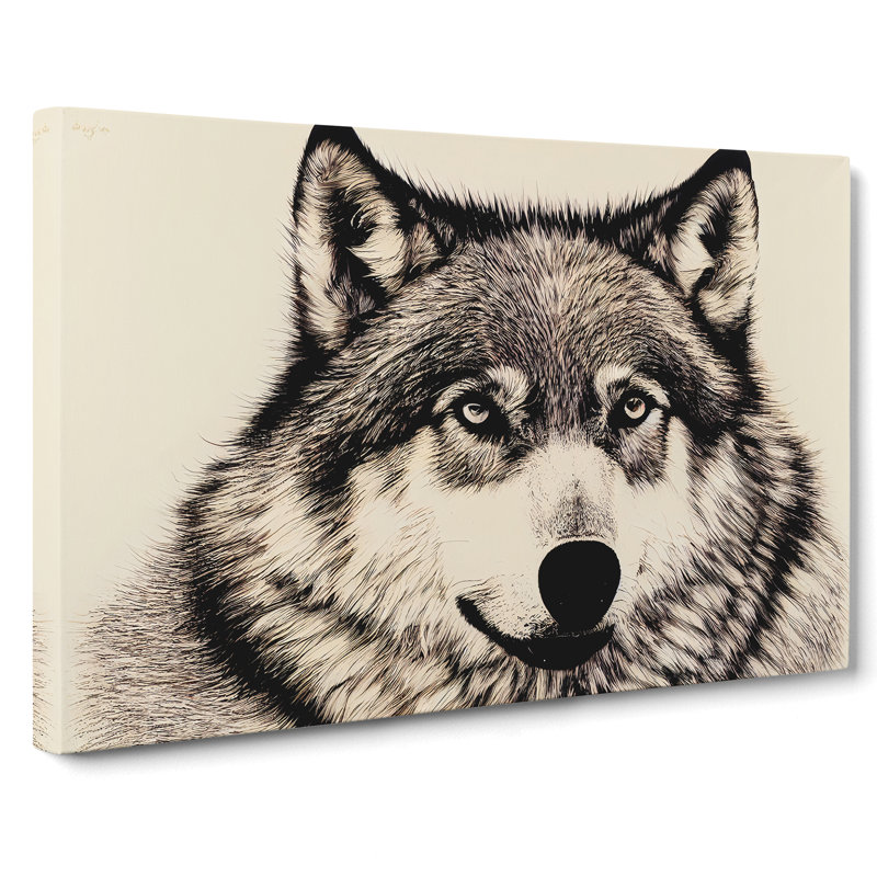 Portrait Of A Wolf Vol.3 - Wrapped Canvas, 35cm H x 50cm W x 3cm D