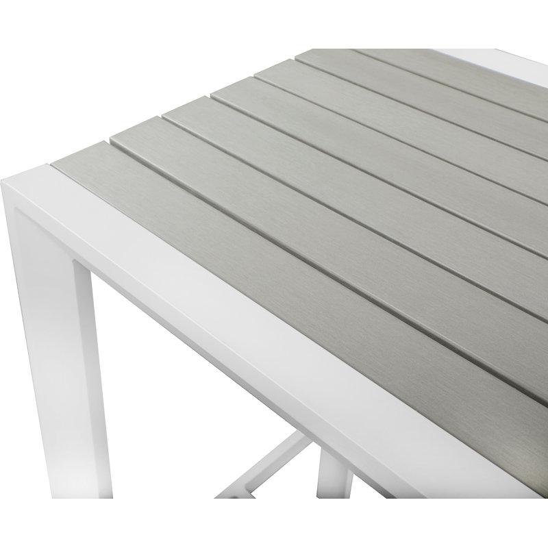 Table de bar Noland, Brun / blanc