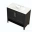 Meuble-lavabo simple 36 po avec plateau en céramique Sabriya