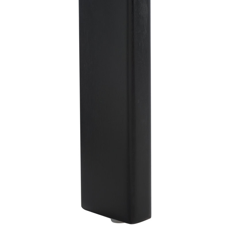 Cayde Boucle Dining Chair, Black w/ White, Black