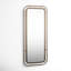Miroir rectangulaire pleine grandeur en acier inoxydable Gunter