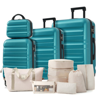 Ensemble de valises Hardshell en ABS - Valises légères et durables avec deux roues pivotantes