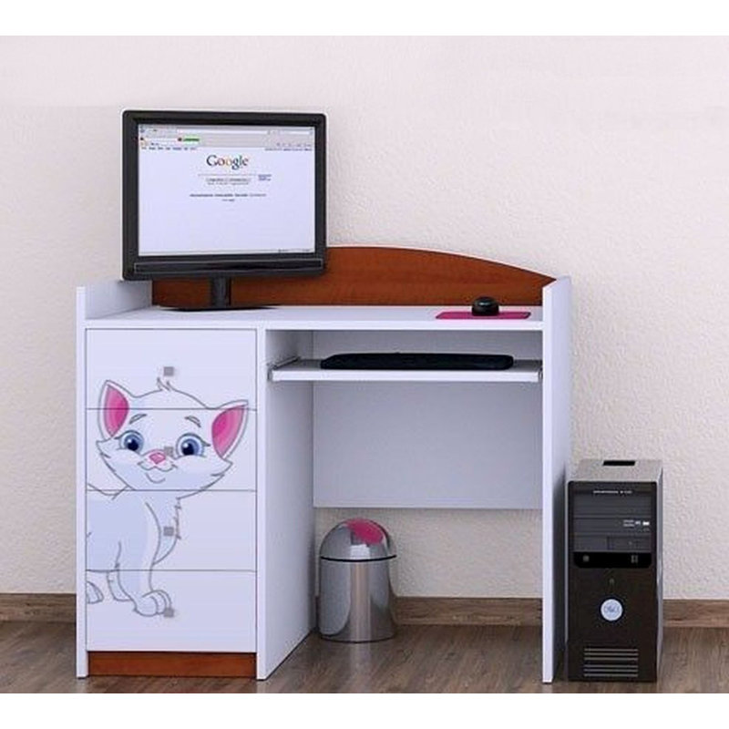 Dex 100cm Computer Desk, Brown