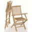Woehler Foldable Outdoor Patio Dining Side Chair with Cushion