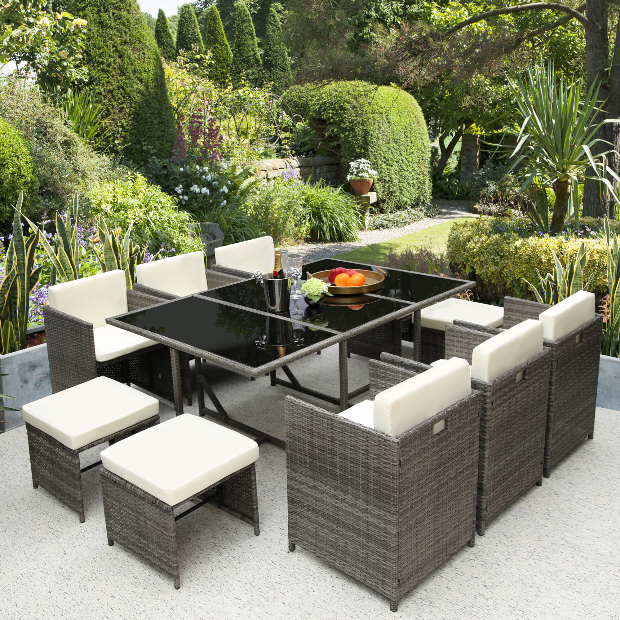 10 person outdoor store dining set