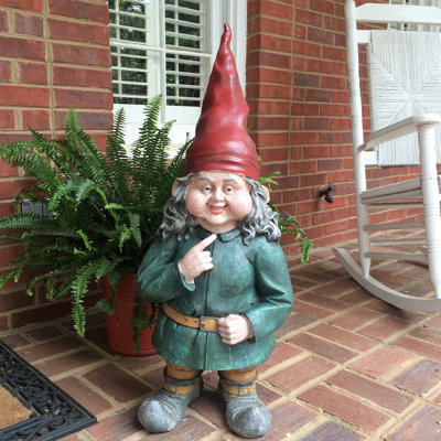 Old World Gnomes Sports Fantasy & Sci-Fi Gnomes Weather Resistant UV Resistant Stone Fiberstone Resin Garden Statue