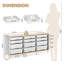 Armoire de rangement à chariot roulant avec 12 tiroirs et plateau en bois, organisateur de chariot utilitaire pour chambre à coucher, salon, bureau, salle de jeux, salle de bricolage, rangement en classe-117225516