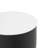 Cole And Grey Metal Ribbed Side End Accent Table With White Marble Tabletop