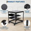 12U Open Frame Server Rack, 23 in -40 in Adjustable Depth, Wall Mount & Free Standing Network Rack with 4 Lockable Casters & 2pcs 1U Server Rack Shelf, Holds All Your IT/AV Equipment Rack