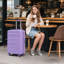 HIFINE TOURIST 20 "/ 24" / 28 "3 pièces / ensemble en valise à roulettes en ABS, valise de cabine, couleur assortie, serrure à combinaison-126941540