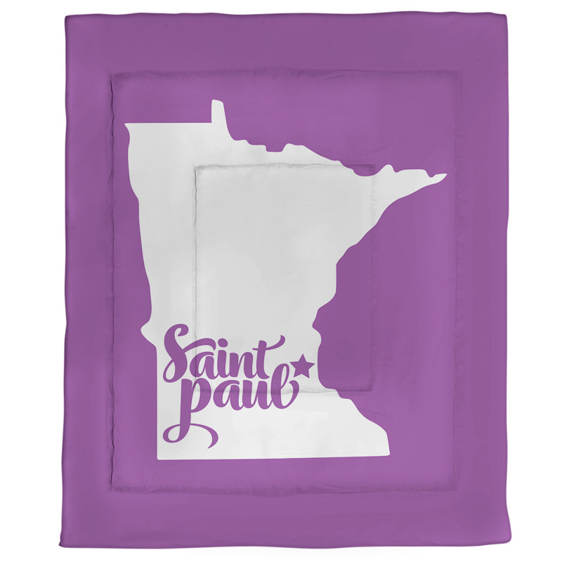 Saint Paul Polyester Comforter, Twin XL Comforter, Violet