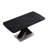 Modern Stretchable Square Dining Table With Printed Black Marble Table Top And MDF X-Shape Table Legs And Metal Base-732818412-715202739