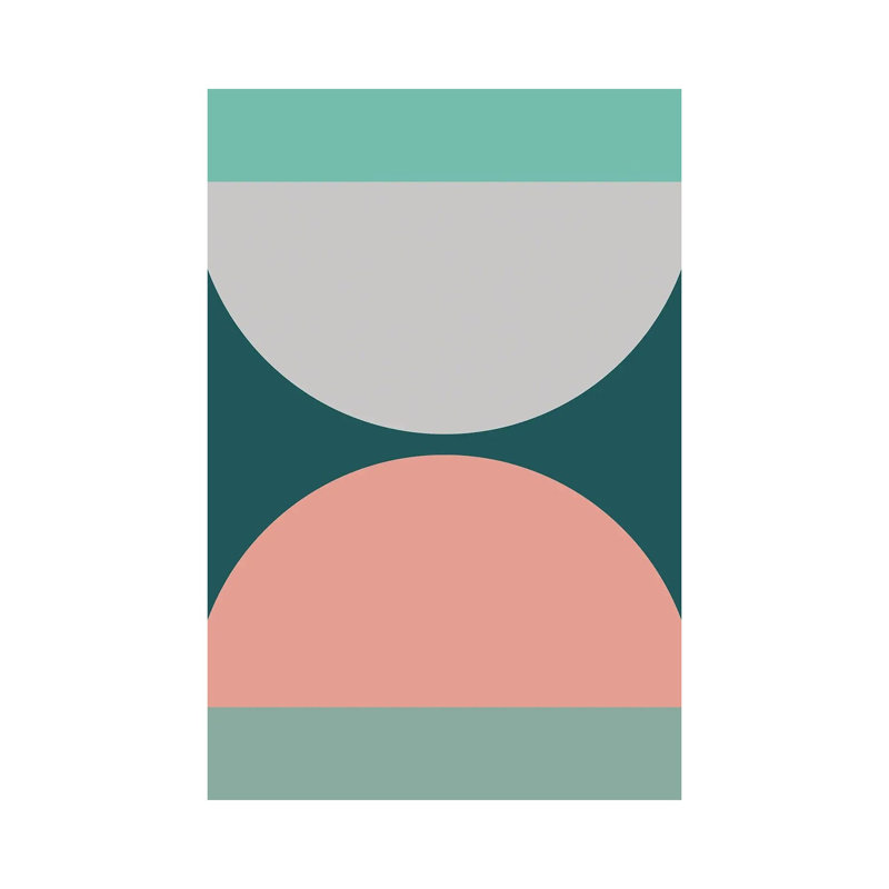 Print on Canvas, Wrapped Canvas, 101.6 cm H x 66.04 cm W x 1.91 cm D, Silver/White/Olivine