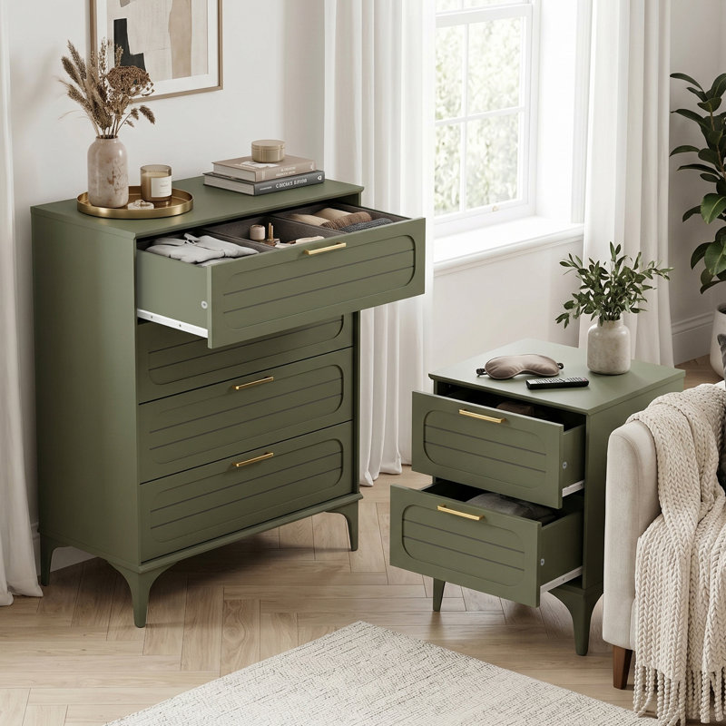 HARRINGTON Piece Bedroom Set, Kale Green