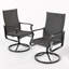 Ensemble de 2 fauteuils de patio pivotants (ensemble de 2)-626587554