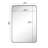 Javeion Stainless Steel Rectangle Mirror-93763198-93763204