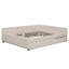Lit plateforme tapissier avec port USB et gigogne-2000897230
