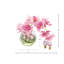 Orchids Arranged With Vines In A Clear Glass Bubble Bowl