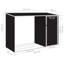Peace Garden Firewood Shed 245x98x159 cm Galvanised Steel-874344992