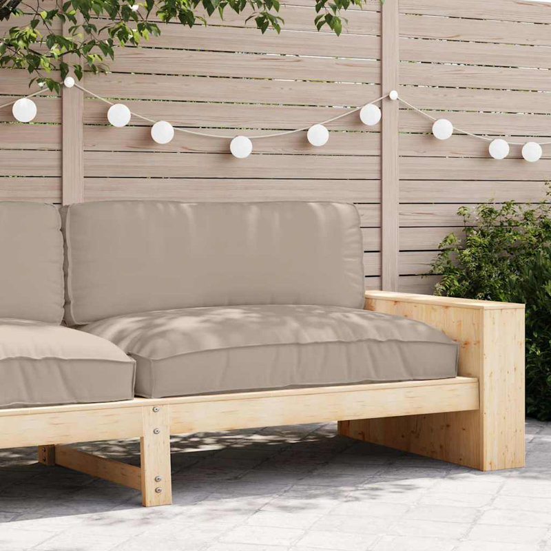  Coussin en tissu Oxford taupe 47,24 x 31,50 x 4,72, L 47,24 po x P 31,5 po, Taupe