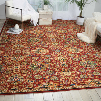 Tapis traditionnel rouge Mathilde